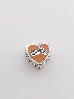 Pandora Sturgis Motorcycle Heart charm